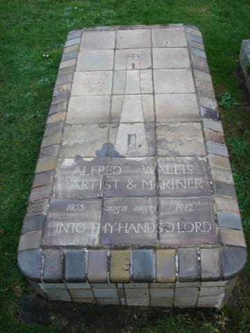 Alfred Wallis' grave, in Barnoon cemetry. St.Ives Cornwall